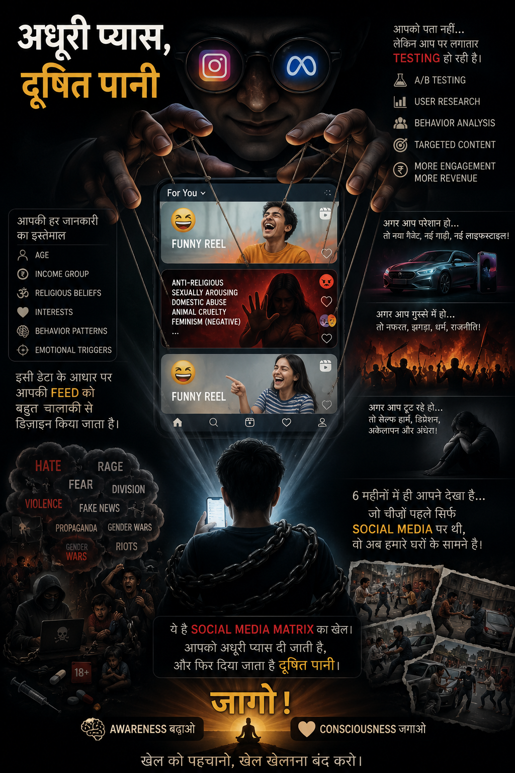 Instagram aur facebook ka dark side.