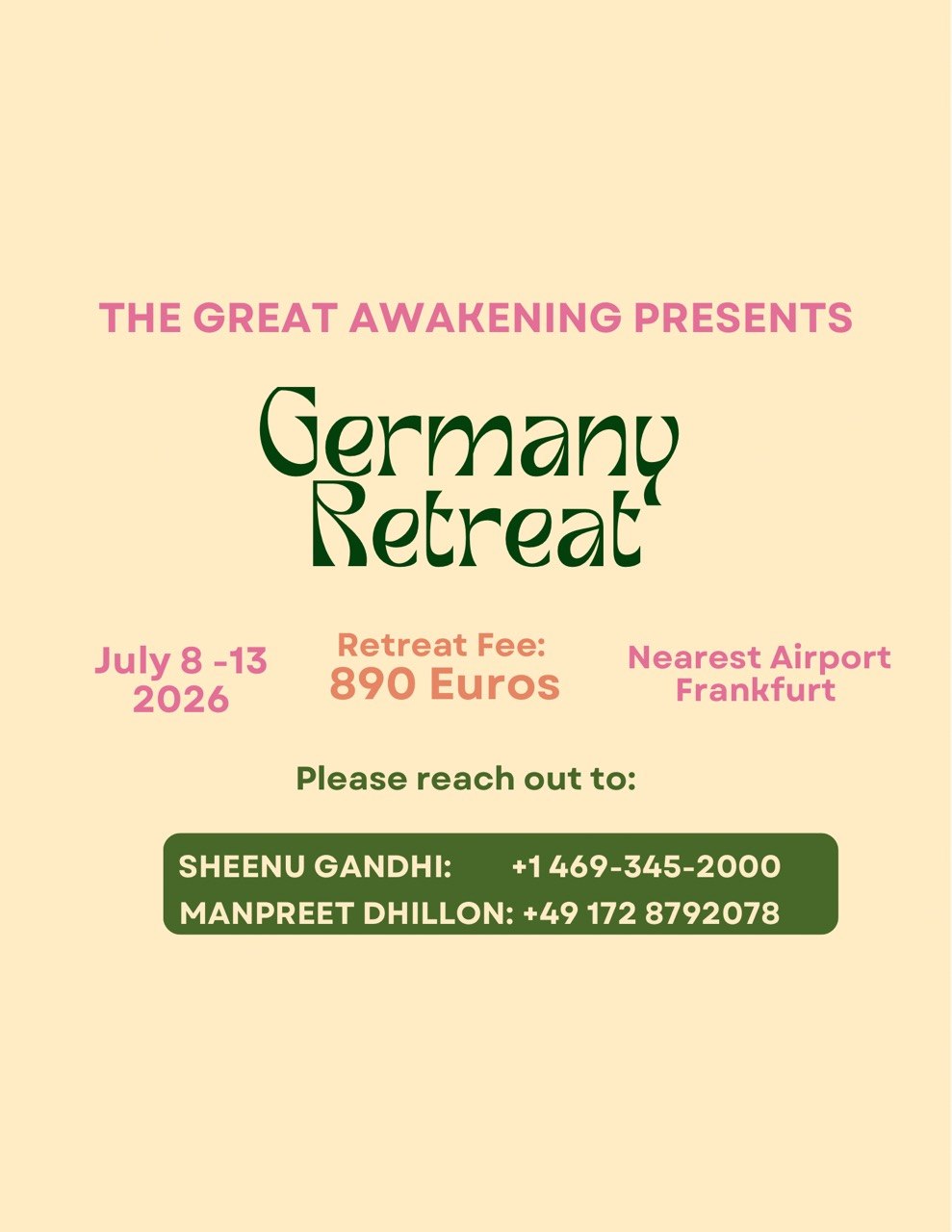 Germany Retreat